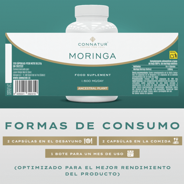 Complemento Alimenticio Moringa Bio 3 Unidades. 35% descuento. - Imagen 3